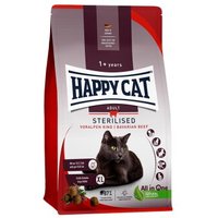 HAPPY CAT Trockenfutter Katze Adult, Sterilised, Voralpen-Rind 1,3 kg