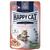 HAPPY CAT Culinary Nassfutter Katze Adult, Atlantik Lachs, Meat in Sauce 20x85 g