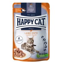HAPPY CAT Culinary Nassfutter Katze Adult, Land Ente, Meat in Sauce 20x85 g