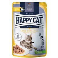 HAPPY CAT Culinary Nassfutter Katze Adult, Land Geflügel, Meat in Sauce 20x85 g
