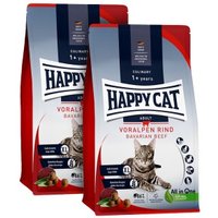 HAPPY CAT Culinary Trockenfutter Katze Adult, Voralpen-Rind 2x10 kg