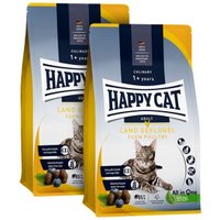 HAPPY CAT Culinary Trockenfutter Katze Adult, Land-Geflügel 2x10 kg