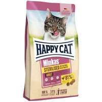 HAPPY CAT Minkas Trockenfutter Katze, Adult, Sterilised, Geflügel 2x4 kg