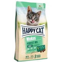 HAPPY CAT Minkas Trockenfutter Katze Adult, Perfect Mix, Geflügel, Fisch & Lamm 10 kg