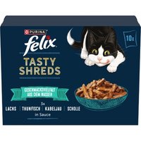 Felix Tasty Shreds 10x80g Geschmacksvielfalt aus dem Wasser
