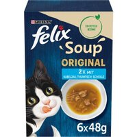 Felix Soup Suppe 6x48g Kabeljau, Thunfisch, Scholle