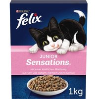 Felix Sensations Trockenfutter Katze, Junior 1 kg