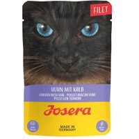 Josera Nassfutter Katze, Adult, Filet, Huhn mit Kalb 16x70 g