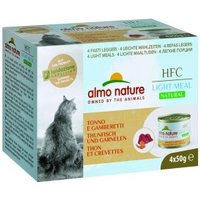 Almo nature HFC Natural Light Meal 4x50 g Thunfisch und Garnelen
