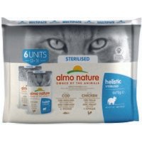 Almo nature Almo Holistic Sterilised Multipack 6x70 g mit Kabeljau & Huhn