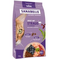 Sanabelle Trockenfutter Katze, Adult, mit Strauß 2x2 kg