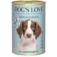 DOG'S LOVE Nassfutter Hund, Adult, Hypoallergen Ente 6x400 g