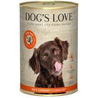 DOG'S LOVE Adult Fleisch Pur B.A.R.F. 6x400g Rind