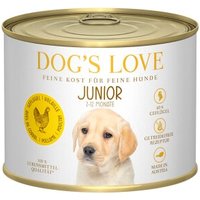 DOG'S LOVE Junior Pute mit Apfel und Zucchini 6x200 g
