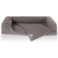 Knuffelwuff orthopädisches 2in1 Sofaschutz Hundebett Yona grau XL