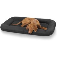 Knuffelwuff Kunstleder Hundebett Jerry schwarz XXL