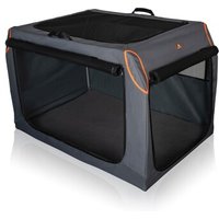 Knuffelwuff faltbare Hundebox Auto Transportbox Alverstone mit Aluminiumgestell für den Kofferraum XL