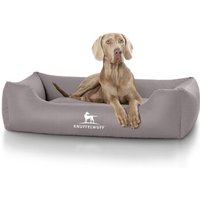 Knuffelwuff Kunstleder Hundebett Sidney grau XXL