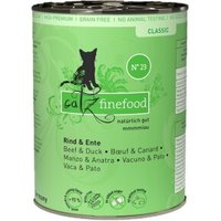 Catz finefood Nassfutter Katze Classic Adult No. 23 Rind und Ente 6x400 g