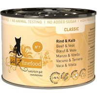 Catz finefood Nassfutter Katze Classic Adult No. 7 Rind und Kalb 6x200 g
