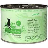 Catz finefood Nassfutter Katze Classic Adult No. 23 Rind und Ente 6x200 g