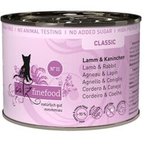 Catz finefood Nassfutter Katze Classic Adult No. 11 Lamm und Kaninchen 6x200 g