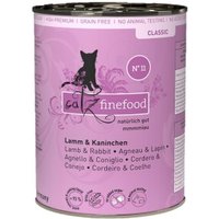 Catz finefood Nassfutter Katze Classic Adult No. 11 Lamm und Kaninchen 12x400 g