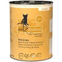 Catz finefood Nassfutter Katze Classic Adult No. 7 Rind und Kalb 6x400 g
