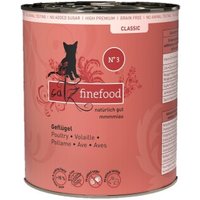 Catz finefood Nassfutter Katze Classic Adult No. 3 Geflügel 6x800 g