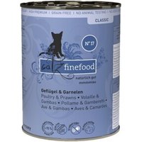 Catz finefood Nassfutter Katze Classic Adult No. 17 Geflügel und Garnele 12x400 g
