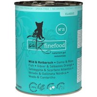 Catz finefood Nassfutter Katze Classic Adult No. 21 Wild und Rotbarsch 12x400 g