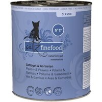 Catz finefood Nassfutter Katze Classic Adult No. 17 Geflügel und Garnele 6x800 g