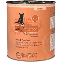 Catz finefood Nassfutter Katze Classic Adult No. 25 Huhn und Thunfisch 6x800 g