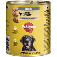 Pedigree Nassfutter Hund Senior, Huhn, in Pastete 12x800 g