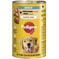 Pedigree Nassfutter Hund Adult, in Gelee, Huhn und Karotten 12x1,2 kg