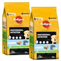 Pedigree Professional Nutrition Junior mit Geflügel und Gemüse 2x12 kg