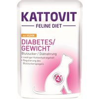 KATTOVIT Feline Diet Nassfutter Katze Diabetes Adult Huhn 24x85 g