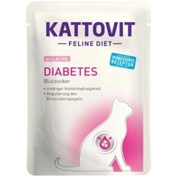 KATTOVIT Feline Diet Nassfutter Katze Diabetes Adult Lachs 24x85 g