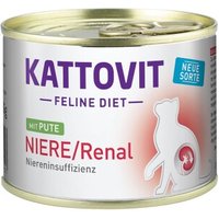 KATTOVIT Feline Diet Nassfutter Katze Niere/Renal Adult Pute 12x185 g
