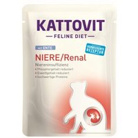 KATTOVIT Feline Diet Nassfutter Katze Niere/Renal Adult Ente 24x85 g