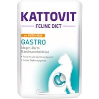 KATTOVIT Feline Diet Nassfutter Katze Gastro Adult Pute und Reis 24x85 g