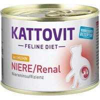 KATTOVIT Feline Diet Nassfutter Katze Niere/Renal Adult Huhn 12x185 g
