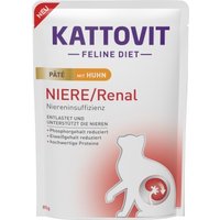 KATTOVIT Niere/Renal Nassfutter Katze Paté Huhn 10x85 g