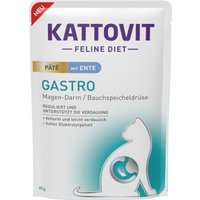 KATTOVIT Feline Diet Nassfutter Katze Gastro Adult Paté 10x85 g Ente