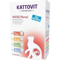 KATTOVIT Feline Diet Nassfutter Katze Niere/Renal Multipack in Sauce 12x85 g