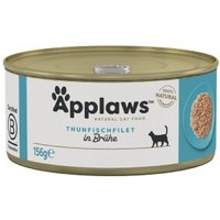 Applaws Nassfutter Katze Adult in Brühe Thunfischfilet 48x156 g