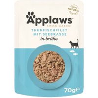 Applaws Nassfutter Katze Adult Thunfisch und Seebrasse 48x70 g
