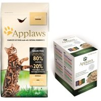 Applaws Adult Mischfütterungs-Set Applaws Adult Huhn 2kg + Applaws Multipack Adult Huhn Variation 12x70g