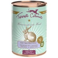 Terra Canis Getreidefrei Adult 6x400g Kaninchen mit Zucchini, Aprikose und Borretsch