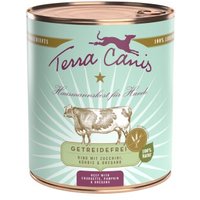 Terra Canis Getreidefrei Adult 6x800g Rind mit Zucchini, Kürbis und Oregano